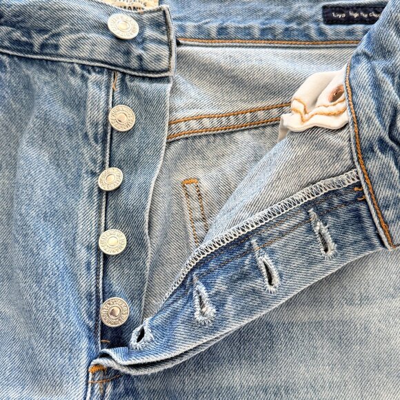 Citizens Of Humanity Liya Jeans Womens 27 Blue Denim High Rise Classic Crop - Picture 3 of 12